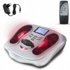 Masseur pour Pieds Jambes Electrique EMS - Ecran LCD - 25 Programmes - 99 Intensités - Rouleau Masseur - Améliore la Circulat