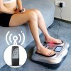 Masseur pour Pieds Jambes Electrique EMS - Ecran LCD - 25 Programmes - 99 Intensités - Rouleau Masseur - Améliore la Circulat