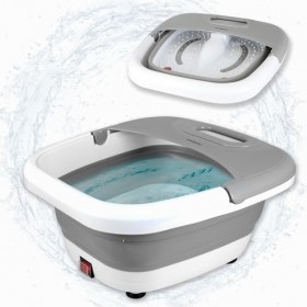 Bain de Pieds, SPA à Remous - Bain à Bulles pour Massage Pied - Chaleur 45° - Balnéothérapie : Masseur, Vibration, Bulles - P