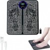 Massage Pieds,Jkevow masseur pieds electrique 8 Modes et 19 Intensités,Masseur de Pieds électrique Pliable et Portable pour l