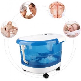 Masseur spa pour bain de pieds Stanew avec Chauffage Rapide, Massage Automatique et Jets de Bulles Puissants, Rouleaux de Mas