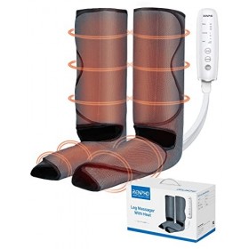 RENPHO Massage Jambes, Masseur jambes avec chauffage, 3 modes 3 intensités 2 niveaux de chaleur, massage par compression des 