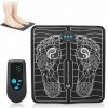 Masseur de pieds électrique EMS Massage Pieds Stimulateur Musculaire Appareil de Circulation Sanguine, Tapis de Masseur de Pi