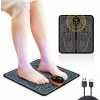 EMS Massage des Pieds,Electrostimulateur Musculaire,Masseur de Pieds électrique Pliable et Portable,pour la Circulation Sangu