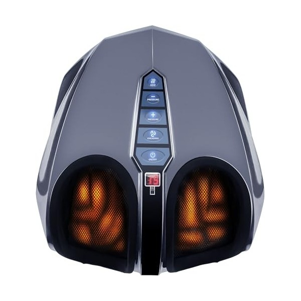 Miko Machine de massage des pieds avec pétrissage profond, compression, Shiatsu et chaleur pour la fasciite plantaire, la neu