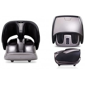 vComfort Masseur Shiatsu pliable pour pieds, mollets et jambes avec compression dair, roulement, pétrissage, grattage, réfle