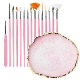 SJBAUTYO Palette Ongles Nail Art, Palette de Mélange de Vernis à Ongles,Palette Resine Nail Art et 3 Stylos à Ongles,Il peut 