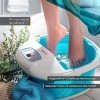 TZS First Austria Bain de pieds bouillonnant, massage par vibrations et bulles dair, fonction infrarouge et chauffage, 6 rou