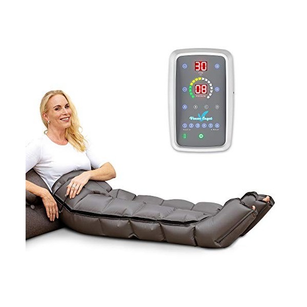 Venen Engel 6 Appareil mobile de massage avec pantalon, alimenté par batterie, 6 chambres à air désactivables, pression & dur