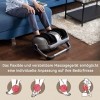 Munich Spring® Appareil de massage électrique pour les pieds : Shiatsu avec fonction chauffante, compression dair et télécom