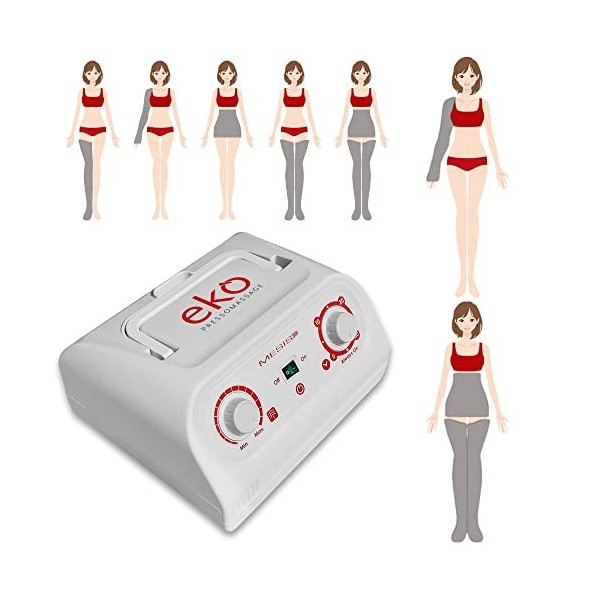 MESIS Ekò Pressomassage appareil de massage équipement Pro avec 2 bottes, Kit Slim Body, 1 brassard 