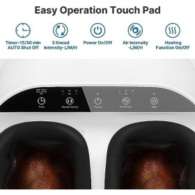 Masseur de pieds RENPHO, fonction de chaleur plus forte, massage Shiatsu avec pression dair et intensités de massage réglabl