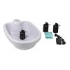 H712 Set électrolyse de pied ION Cleanse avec bobine 6,3 mm fiche jack, baignoire, 3 bobine