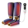 BOQUBOO Massage Jambes avec Chaleur et Compression dair pour la circulation et la Relaxation,Appareil de Massage séquentiel 