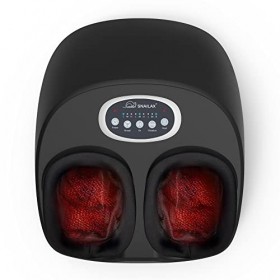 SNAILAX Masseur Pieds Avec Chaleur Pour Fasciite Plantaire, Masseur De Pieds Shiatsu PéTrissage Profond, Compression, Vibrati