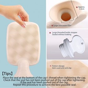 BSITSSS Bouillotte Peluche Bouillotte Douce, Bouillotte eau Chaude Bouillote avec Housse Polaire Bouillotte Regles Douloureus