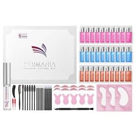 PERMANIA Kit Rehaussement de Cils, Set de Rehaussement de Sourcils, Lash Lift kit Contient un Ensemble Complet daccessoires 