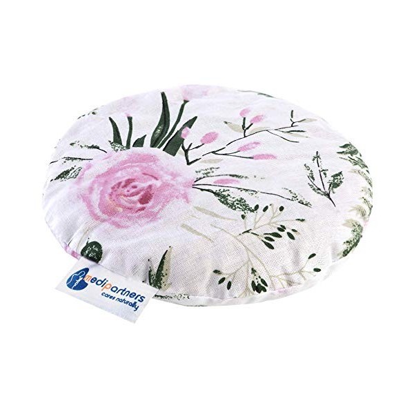 Coussin chauffant en noyaux de cerises pour bébé 180 g rond 15 cm 100% coton naturel Medi Partners chaleur + thérapie par le 
