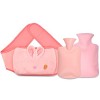 Ceinture Bouillotte avec Housse en Peluche Douce, Pochette deau Chaude/Froid Réutilisable, Soulage Douleurs Menstruelles, Mu