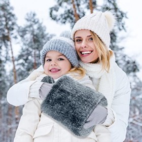 unibelin Bouillotte, 2L Bouteille deau Chaude, Bouillotte avec Housse en Peluche Souple, Bouillotte en Caoutchouc, Amovible 