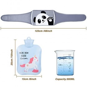 Bouillotte avec housse souple et housse de taille pour le cou et les épaules - Pour le dos et les jambes - Convient pour les 