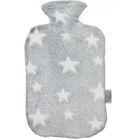 Larovita Bouillotte avec housse Motif étoiles - 1,8 l - Hugo Grenouille - Certifié Intertek - Sans odeur