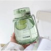 MOIOIBE Bouteille deau verte de 1,27 l avec paille - Pour femme - Style Kawaii - Avec sangle - Pour enfants