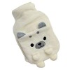 lulalula Bouillotte de 1 litre avec housse en peluche super douce Shiba Inu en caoutchouc naturel de qualité supérieure, pour