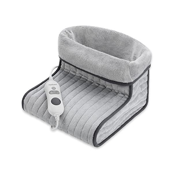 medisana FWS chauffe-pieds, Couverture chauffante pour pieds, Doublure intérieure pelucheuse et lavable, Arrêt automatique, P