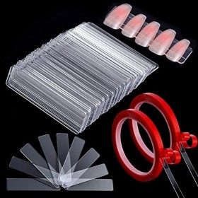 Présentoir à ongles transparent 152 en 1 150 pièces Support pour manucure Pour la pratique de la peinture des ongles Avec 2 r