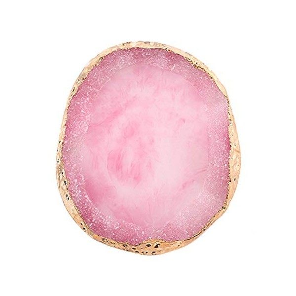 AKOAK 1 palette de vernis à ongles gel Phnom Penh en résine dagate de cristal pour nail art, outil de présentation, rose