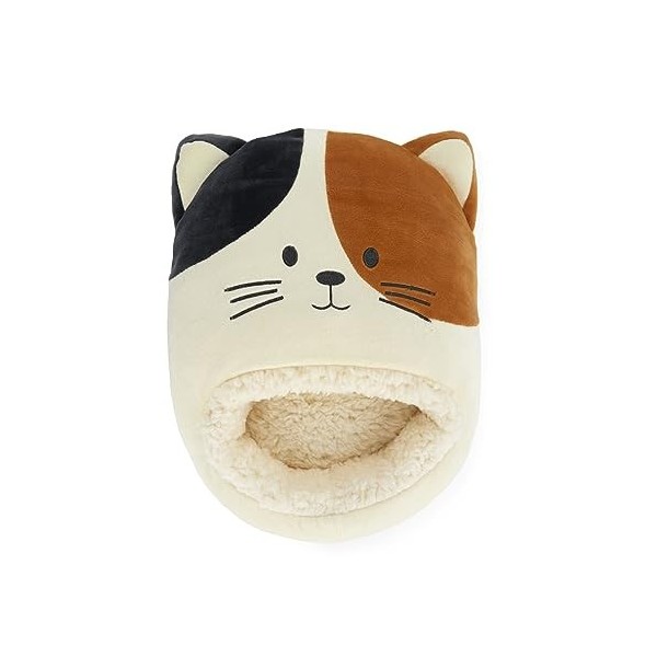 Balvi Chauffe Pied Kitty Calico Couleur Blanc et Marron Un Chat Qui Vous Garde au Chaud Polyester 20x