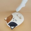 Balvi Chauffe Pied Kitty Calico Couleur Blanc et Marron Un Chat Qui Vous Garde au Chaud Polyester 20x