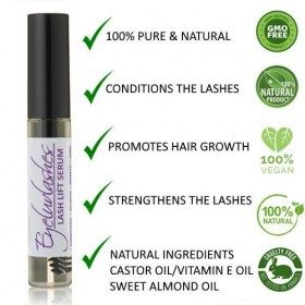 Lash Lift Sérum pour cils 10 ml – Nourrissant, renforce la croissance des cils et sourcils, huiles naturelles huile de ricin
