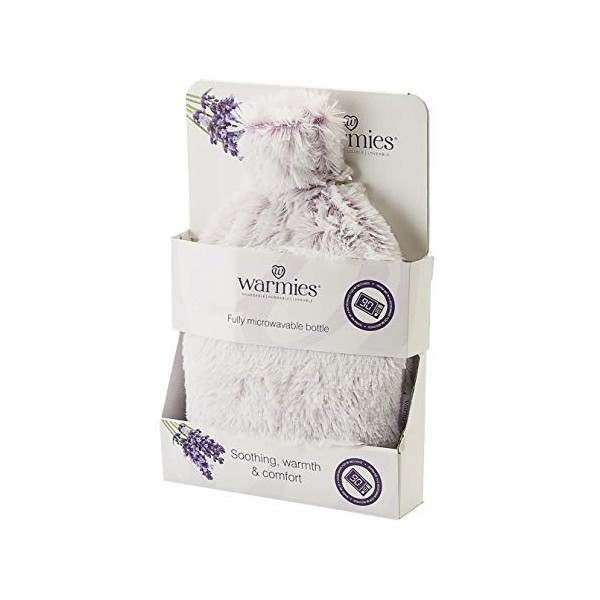 Warmies® Biberons Wellness entièrement chauffantes parfumées à la lavande française, rose guimauve