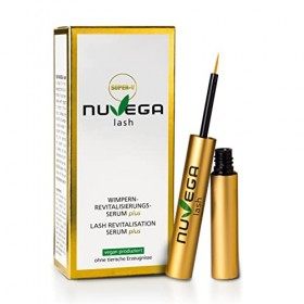 Nuvega Lash Super V - Sérum Cils et Sourcils Vegan pour des Cils Plus Longs en 4 à 6 Semaines I Lash Serum I Sérum pour la Cr