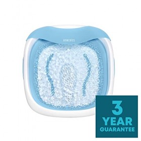 Homedics Spa Pliable de Luxe pour Les Pieds + Appareil de Massage, Fonction de Chauffage / Maintien Au Chaud, Design Compact 