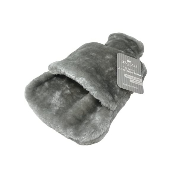 Revitale Bouillotte chauffe-pieds gris ardoise 