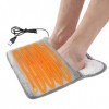HIULLEN Chauffe Pieds Electrique, Electrique Chancelière Chauffante en flanelle douce, Chauffe-Pieds Température Constante po