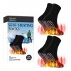 Chaussettes Tourmaline,Chaussettes Magnétiques,Chaussette Ski Thermique,2 Paires Chaussettes Auto-chauffantes,Chauffe Pieds,U