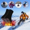 Chaussettes Tourmaline,Chaussettes Magnétiques,Chaussette Ski Thermique,2 Paires Chaussettes Auto-chauffantes,Chauffe Pieds,U