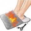 Chauffe-pieds électrique doux pour soulager la fatigue et la douleur - Chauffe-pieds USB avec plaque chauffante amovible - La