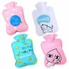 4pcs Mini Cartoon Hot Water Bag,ZHULIA-Cute Hand Warmer Handbag Hot Water Bag for pain relief, back, neck and warmth, foot an