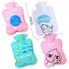 4pcs Mini Cartoon Hot Water Bag,ZHULIA-Cute Hand Warmer Handbag Hot Water Bag for pain relief, back, neck and warmth, foot an