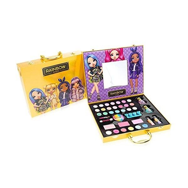 Nice Group Rainbow High Smartphone Make Up, Kit de Maquillage pour Enfants avec Fard à paupières, Rouge à lèvres, applicateur