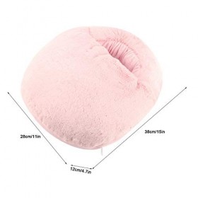 Raguso Coussin de réchauffeur de Pied électrique Respirant Durable en Peluche avec Un câble USB pour dortoir de Bureau en 15 