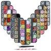 11 Boîtes Kit de Strass Ongles - Strass Art dongle, Nail Art Strass dOngles 3D,Pierres de Strass Cristaux Mélange Diamants 