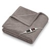 Beurer HD 75 Cosy Nordic Couverture chauffante, couverture électrique confortable en apparence de fourrure, 6 réglages de tem