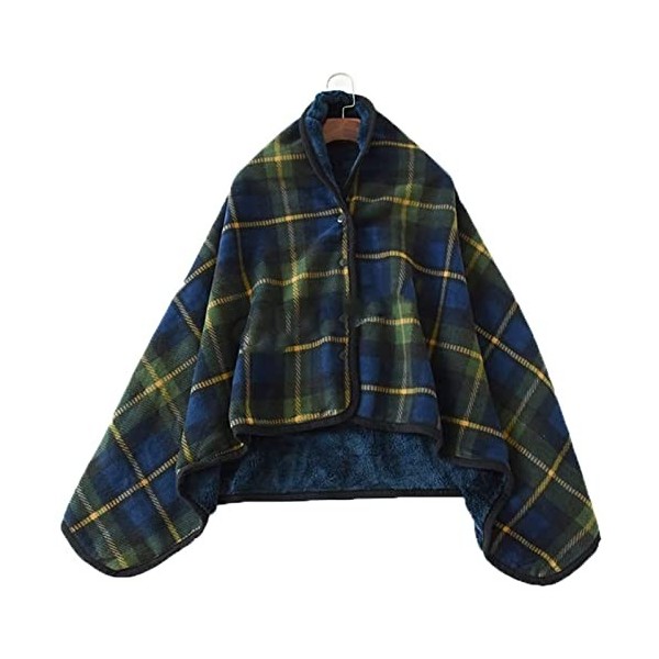 NCLCPVO Veste De Lit Boutonnée en Polaire Douce avec Poches, Couverture De Loisirs Polyvalente, Couverture pour Fauteuil Roul