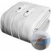Dreamcatcher Couverture chauffante électrique King Size 203 x 152 cm en Polyester Doux de Luxe, entièrement ajustée, avec 3 r